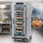 Thumbnail image #4 for Metro C5 C599-SFS-U Mobile Full-Height Controlled-Humidity Heated Holding and Proofing Cabinet, Touchscreen, Stainless Steel, 18-Pan