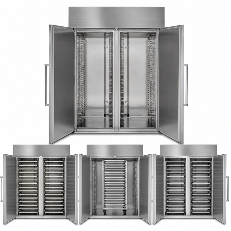 Product image #4 for Doyon KDP32 Roll-In Knockdown 3-Section Proofer Cabinet, 6-Rack Capacity