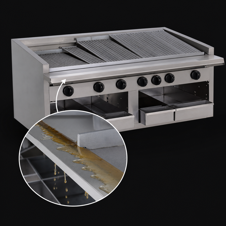 Product image #4 for Bakers Pride Dante Series 48-Inch Countertop Gas Radiant Charbroiler, Without Legs