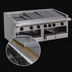 Thumbnail image #4 for Bakers Pride Dante Series 48-Inch Countertop Gas Radiant Charbroiler, Without Legs