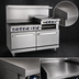 Thumbnail image #4 for Imperial Pro Series 60-Inch Gas Restaurant Range with Griddle, Standard Oven, and Open Cabinet Base