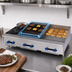 Thumbnail image #4 for Comstock-Castle 48-Inch Countertop Gas Char-Broiler/Griddle Combination, 30 x 21 Broiler, 18 x 21 Griddle, Lava Rock, 116,000 BTU