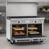 Thumbnail image #4 for Southbend Ultimate 48-Inch Commercial Gas Range with 6 Burners and 2 Space Saver Ovens