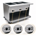 Thumbnail image #4 for Spec-Master PHT3OB-208 3-Well Electric Portable Hot Food Table with Cutting Board
