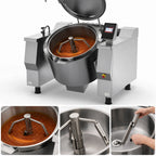 Thumbnail image #4 for Firex (Middleby) Cucimix UCBTG082V1 82-Gallon Gas Tilting Skillet Braising Pan with Automatic Mixer, Power Tilt & 7-Inch Touchscreen