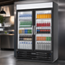 Thumbnail image #5 for Beverage-Air MarketMax Dual-Temp 2-Section Reach-In Glass Door Refrigerator/Freezer Merchandiser, 52 Inch, Bottom Mount