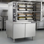 Thumbnail image #3 for Crown EDA-2 Dual-Pressure Electric Steamer with 2 Compartments and Cabinet Base