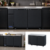 Thumbnail image #4 for Turbo Air Super Deluxe 2-Section Narrow Self-Contained Back Bar Cooler with Solid Doors, 16.46 Cu. Ft.
