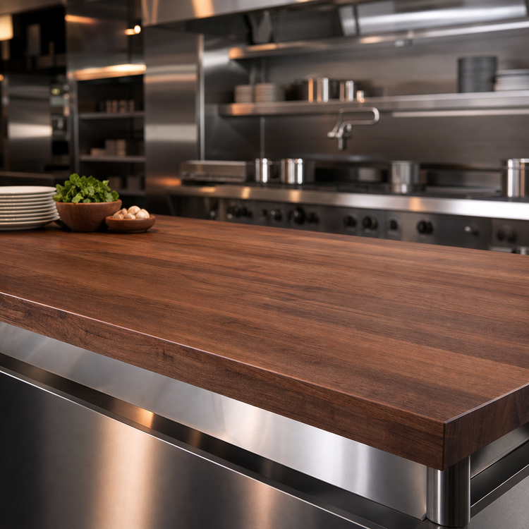 Product image #4 for John Boos Boos Block American Black Walnut Kitchen Countertop, Full-Length Edge Grain, 132 x 30 x 3 Inches, Penetrating Oil Finish
