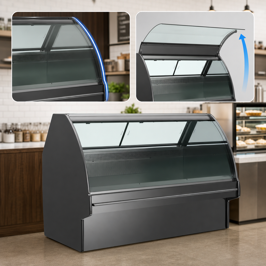 Curved Lift-Up Front Glass