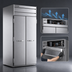 Thumbnail image #4 for Beverage-Air P-Series Extra Tall One-Section Roll-Thru Freezer with Two Solid Doors, 42.27 Cu. Ft., Top Mount Self-Contained, Stainless Steel