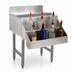 Thumbnail image #4 for Advance Tabco Underbar Basics Single-Tier Hang-On Add-On Speed Rail, 48-Inch, Stainless Steel