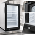 Thumbnail image #4 for Atosa Countertop Cold Wall Glass Door Refrigerator Merchandiser, 2.4 Cu. Ft., Black, 1-Door