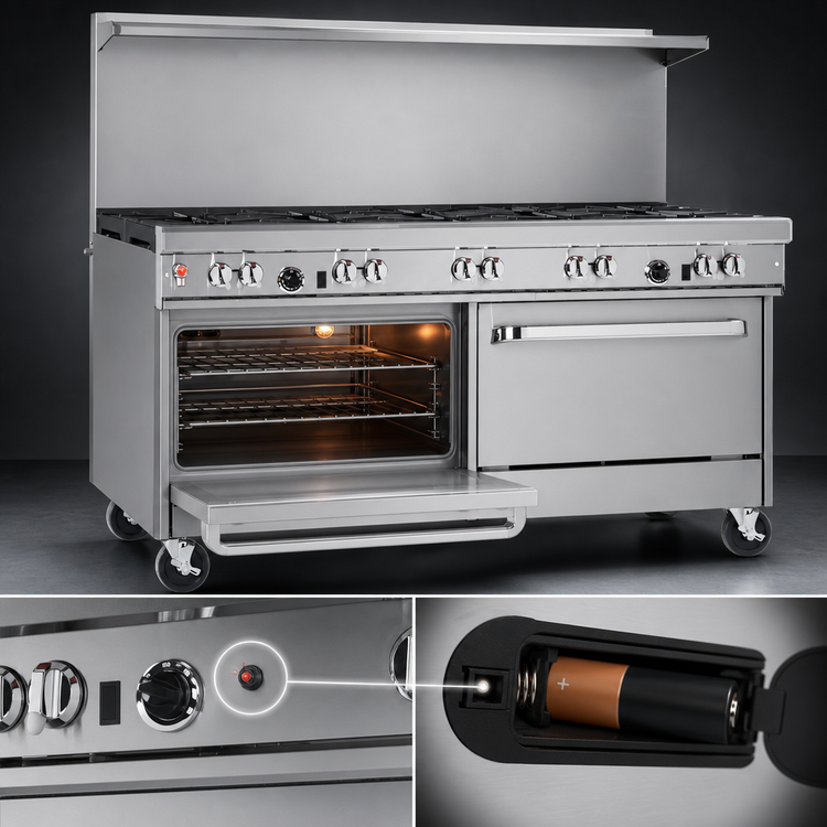 Product image #4 for Southbend Ultimate 60-Inch Gas Restaurant Range with 8 Open Burners, Standard Oven, and Cabinet Base