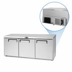 Thumbnail image #5 for Atosa Three-Section Undercounter Reach-In Refrigerator with Solid Doors