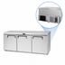 Thumbnail image #5 for Atosa Three-Section Undercounter Reach-In Refrigerator with Solid Doors