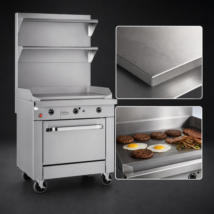 Product image #4 for Southbend Platinum 12-Inch Heavy Duty Gas Sectional Range with Full-Width Griddle and Cabinet Base