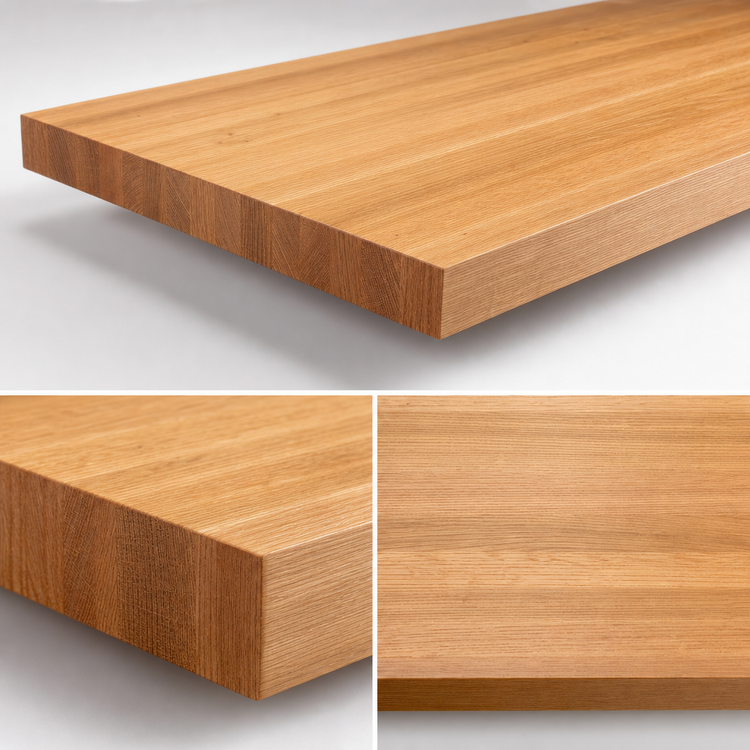 Product image #4 for John Boos Appalachian Red Oak Edge Grain Island Countertop, 84 x 32 Inch, 1-1/2 Inch Thick, Varnique Finish