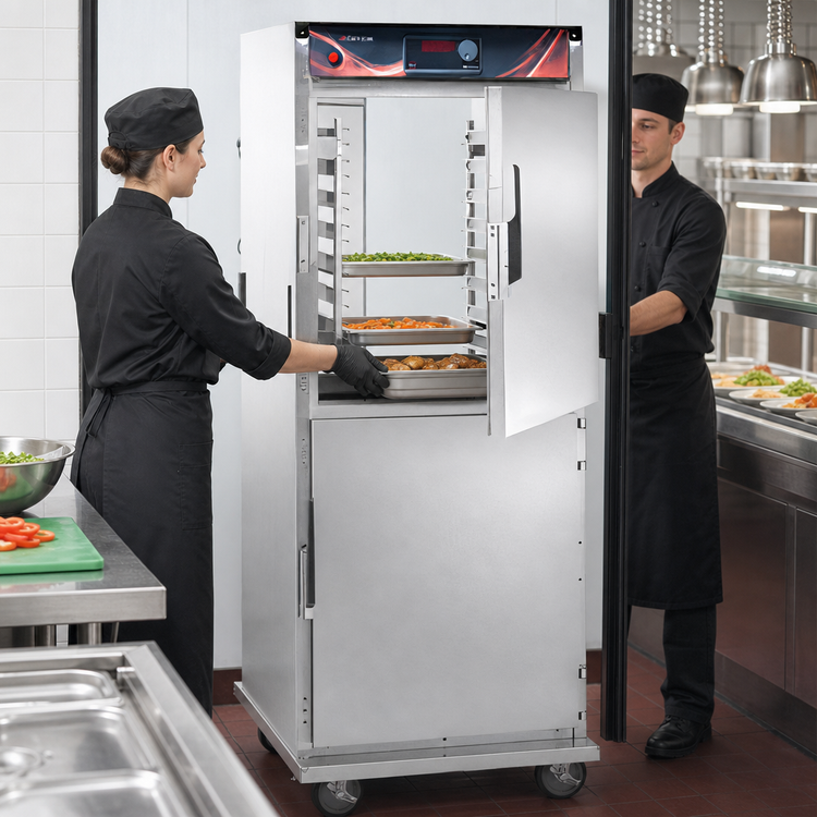 Product image #4 for Cres Cor Insulated Pass-Thru Hot Holding Cabinet with AquaTemp, 32 Pan, 120V