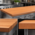 Thumbnail image #4 for Boos Block American Cherry Edge Grain Kitchen Countertop, 48 x 38 x 2-1/4 Inch, Varnique Finish