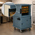 Thumbnail image #5 for Cambro Ultra Camcart Heated Front-Loading Food Pan Carrier, Top Door Heated Only, 2-Compartment, 110V, Granite Gray