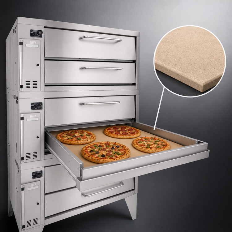 Product image #4 for Bakers Pride Super Deck Series Shallow-Depth Gas Pizza Deck Oven with 3 Chambers and 45 x 24-1/2 Inch Bake Deck