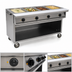 Thumbnail image #4 for Spec-Master SPHT4OB-240 4-Well Electric Mobile Sealed Well Hot Food Table with AutoFill