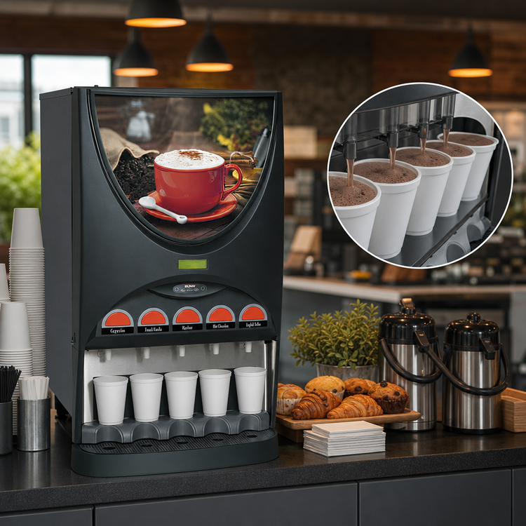 Product image #4 for BUNN iMIX®-5 Powder Base Hot Beverage Dispenser