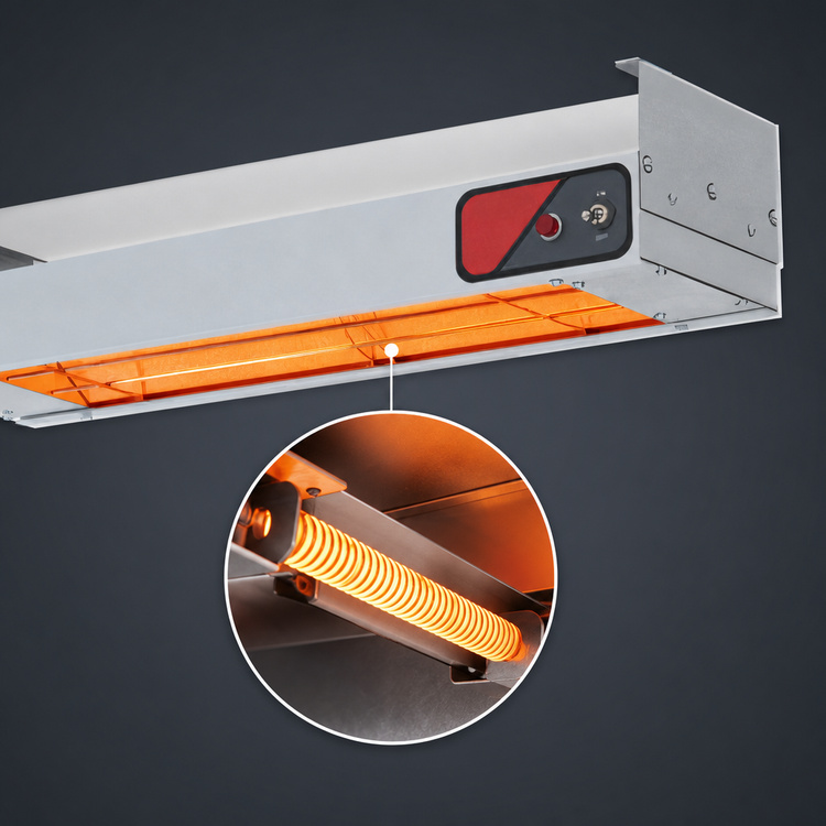 Product image #4 for Nemco 60-Inch Single Infinite-Control Unlighted Strip Heater