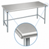 Thumbnail image #4 for Eagle Spec-Master 144-Inch x 24-Inch Flat Top Stainless Steel Work Table with Galvanized Tubular Base