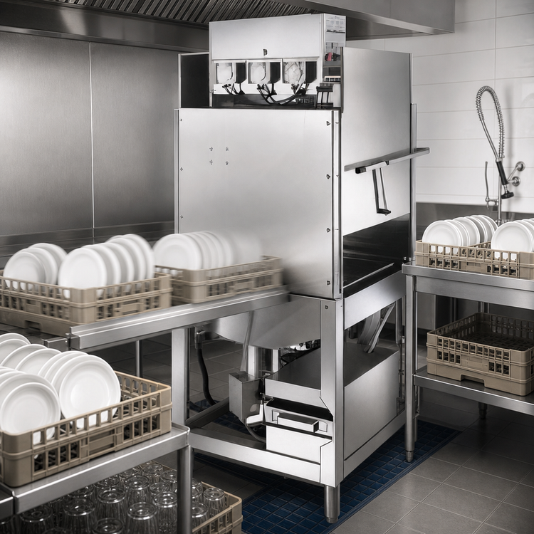 Product image #4 for American Dish Service L-3DW Straight-Thru Low-Temp Chemical Sanitizing Door-Type Dishwasher