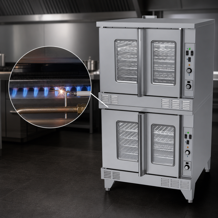 Product image #4 for U.S. Range Summit Series Full-Size Standard-Depth Double-Deck Gas Convection Oven