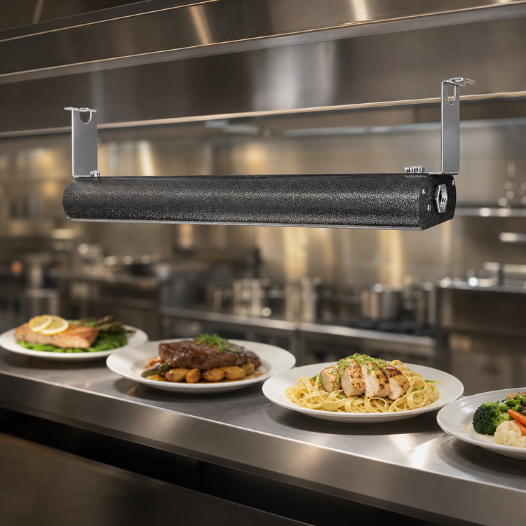 Product image #4 for Vollrath 48-Inch Low Profile Unlighted Heat Strip Lamp with Remote Toggle Switch, 208V