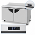 Thumbnail image #4 for Turbo Air Super Deluxe 60-1/4-Inch 2-Section Stainless Steel Worktop Refrigerator with Cutting Board