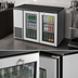 Thumbnail image #4 for True 48-Inch Two-Section Back Bar Cooler with Glass Hinged Doors and Left-Side Condensing Unit