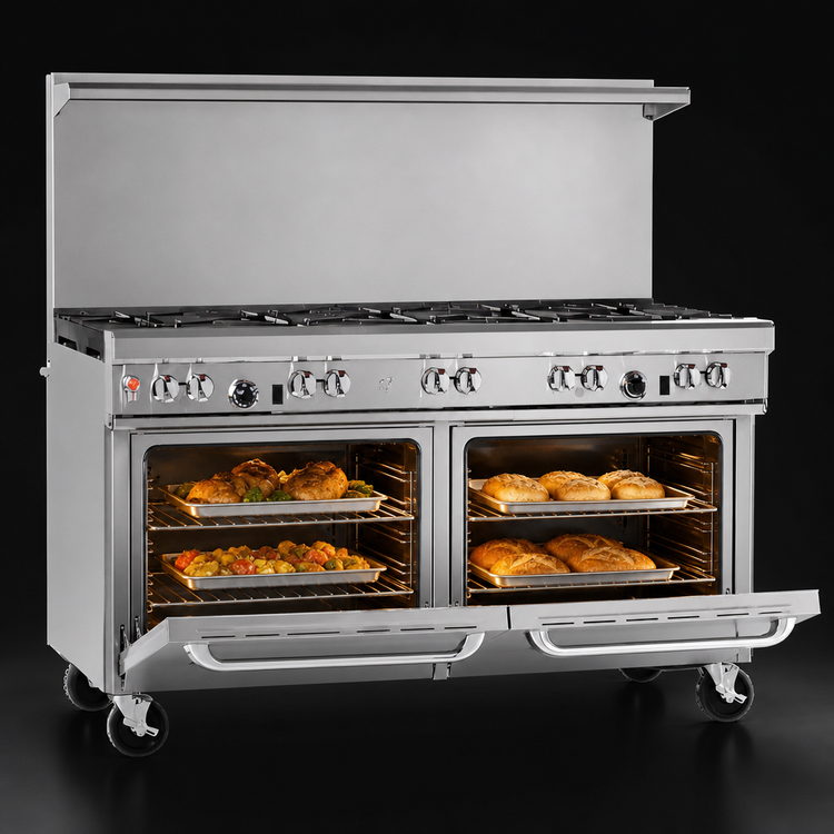 Product image #4 for Southbend Ultimate 60-Inch Gas Restaurant Range with 2 Standard Ovens and 9 Open Burners