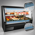 Thumbnail image #4 for Howard-McCray 34N Series 72-Inch Double Duty Remote Deli Meat & Cheese Service Case with Straight Glass, Black Exterior, and LED Lighting