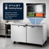 Thumbnail image #4 for True Spec Series 60-Inch 2-Section Undercounter Solid Door Refrigerator