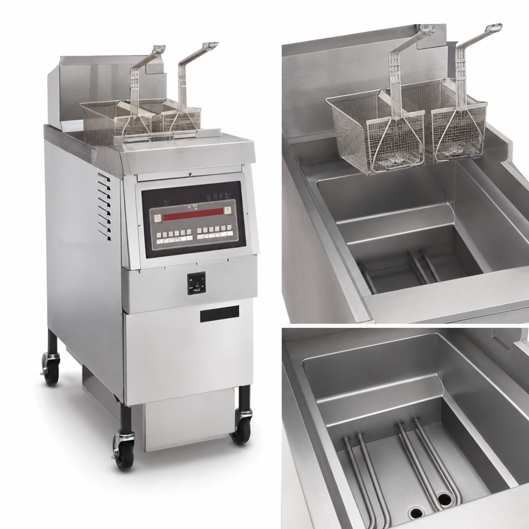 Product image #4 for Henny Penny OFE-321.03 Heavy-Duty Floor Model Electric Open Fryer, 1 Well, 65 lb Oil Capacity