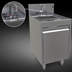 Thumbnail image #4 for Glastender 18-Inch Wide Underbar Wet Waste Sink Cabinet Base with Lockable Door and Dry Waste Chute