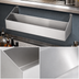 Thumbnail image #4 for John Boos UBSR2-12 Double-Tier Underbar Speed Rail, 12 Inch, Keyhole Mount, Stainless Steel