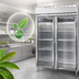 Thumbnail image #4 for Continental Refrigerator Designer Line D2FENSAGD Two-Section Wide Reach-in Glass Door Freezer