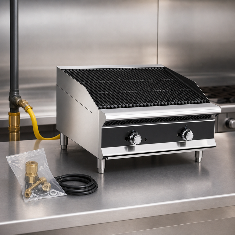 Product image #4 for Vollrath CBGMD-12 12-Inch Medium-Duty Countertop Gas Charbroiler, Radiant, Stainless Steel