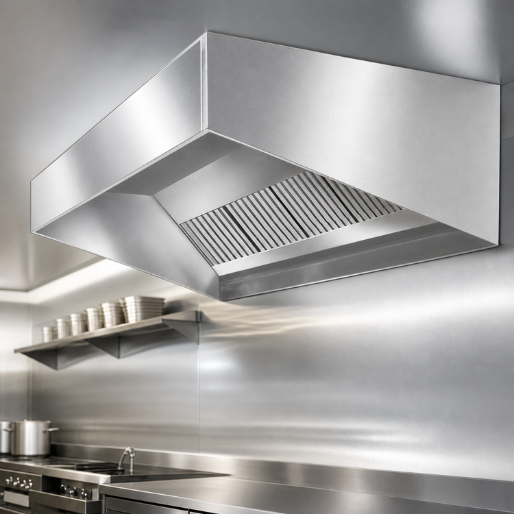 Product image #4 for SpecAir HES96-72 72" Short Front Wall Type Exhaust-Only Commercial Kitchen Hood