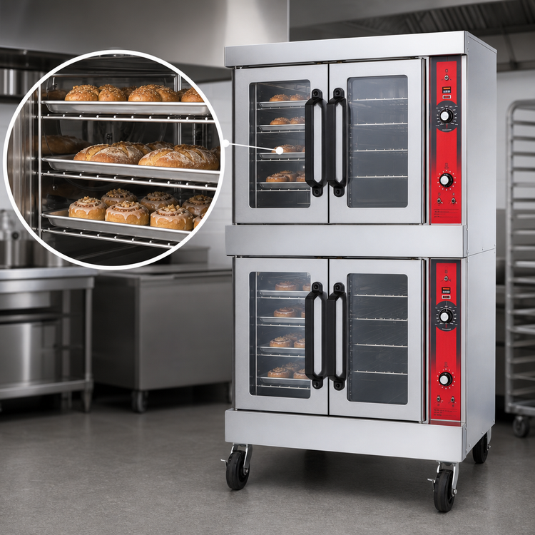 Product image #5 for Vulcan VC66GC Double-Deck Bakery-Depth Gas Convection Oven with Computer Controls