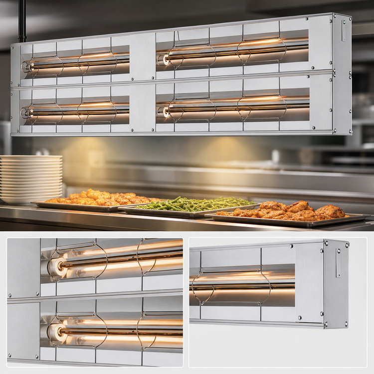 Product image #4 for Hatco Glo-Ray® 120-Inch Lighted Double Infrared Strip Heater