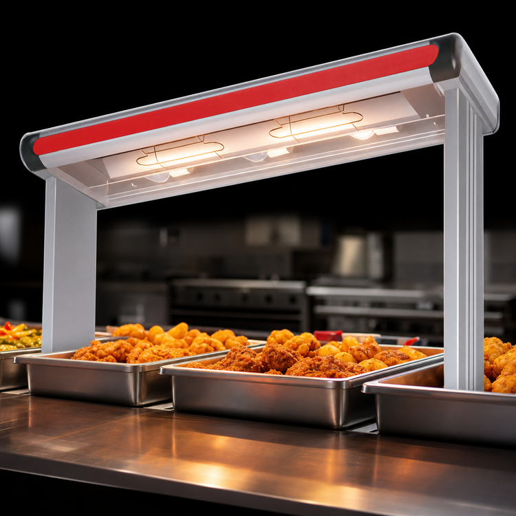 Product image #4 for Hatco Glo-Ray® Designer Lighted Infrared Aluminum Strip Heater, 69.5-Inch Wide, High Watt