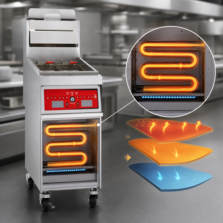 Product image #5 for Vulcan VFRY18F 18-Inch Heavy Duty Range Match Gas Fryer with Built-In Filtration
