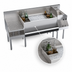 Thumbnail image #5 for Krowne Royal Series 66-Inch Recessed Underbar Ice Bin/Cocktail Station with Blender Dump Sink and 10-Circuit Cold Plate