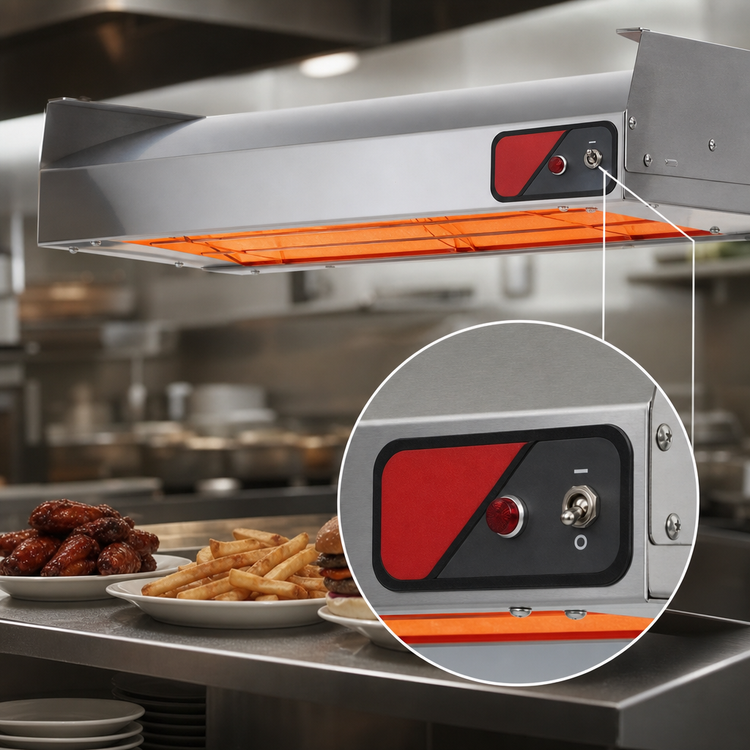 Product image #4 for Nemco 36-Inch Single Infrared Strip Heater / Heat Lamp with Toggle Switch, 208V